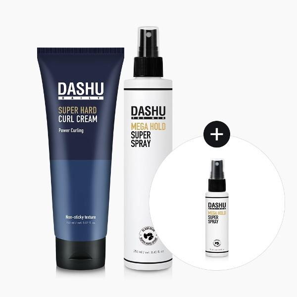 Super Hard Curl Cream + Mega Hold Spray 250ml