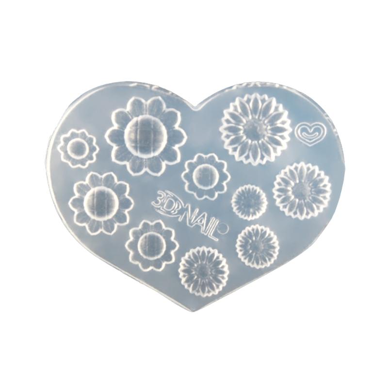 3D Nail Art Silicone Mold Flowers Love Stars Moon letter number Handicrafts Nail Decoration Moulds DIY Nail Tools Accessories
