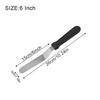 Stainless Steel 6 8 10 Inch Angled Offset Spatula Plastic Handle Thickened Curved Frosting Tool Professional Baker