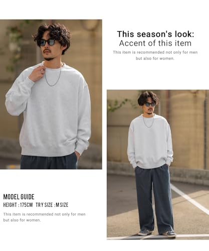 [IMPROVES] SIDE23-088 Plain Fleece Sweatshirt