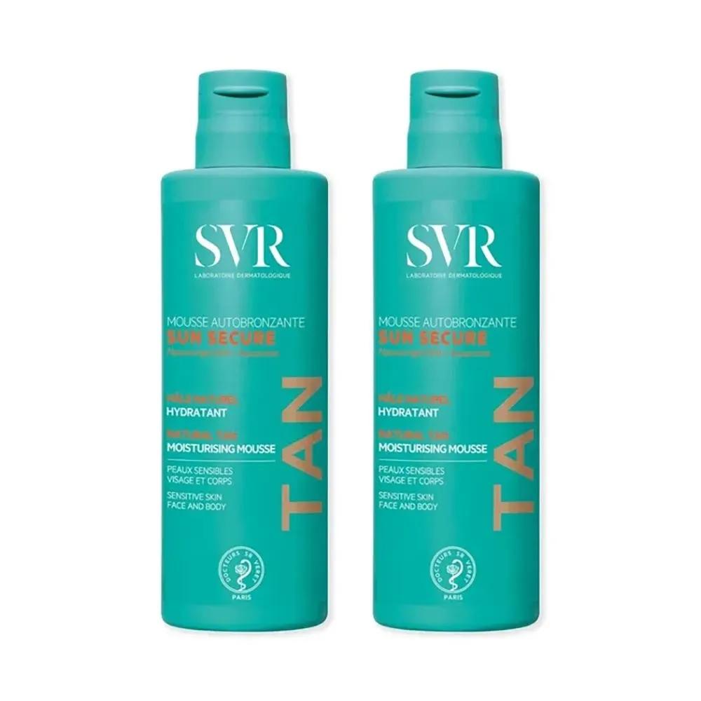 SVR Sun Secure Moisturizing Self-Tanning Mousse for a Natural Tan 150ml (2 bottles)