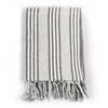 Blanket - vidaXL - 220x250 Cm - Recycled Cotton - Grey and White - Machine Washable Up To 40 °C