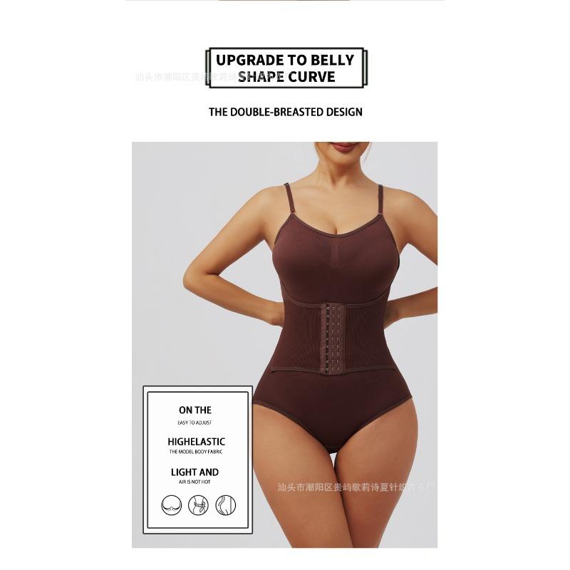 Postpartum Shaping Bodysuit for Women: High-Waisted, Strapless, Tummy-Tucking, Button-Up, Waist-Slimming, Body-Shaping Garment
