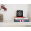 Lemnos Analog Alarm Clock, Natural Wood Grain, Black, Canon JH23-11 BK