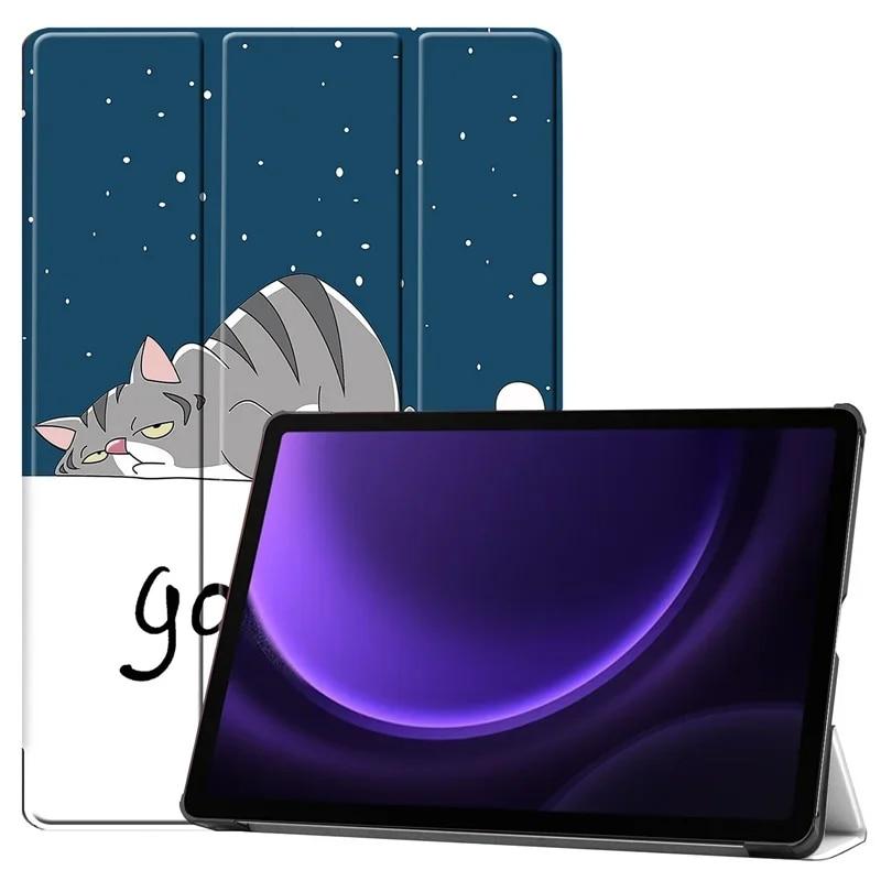 Stand Fall für Samsung Galaxy Tab S9 FE Fall 10,9'' PU Leder Auto Schlaf Abdeckung für Funda Galaxy Tab S9 FE Fall X510 X516 X516B