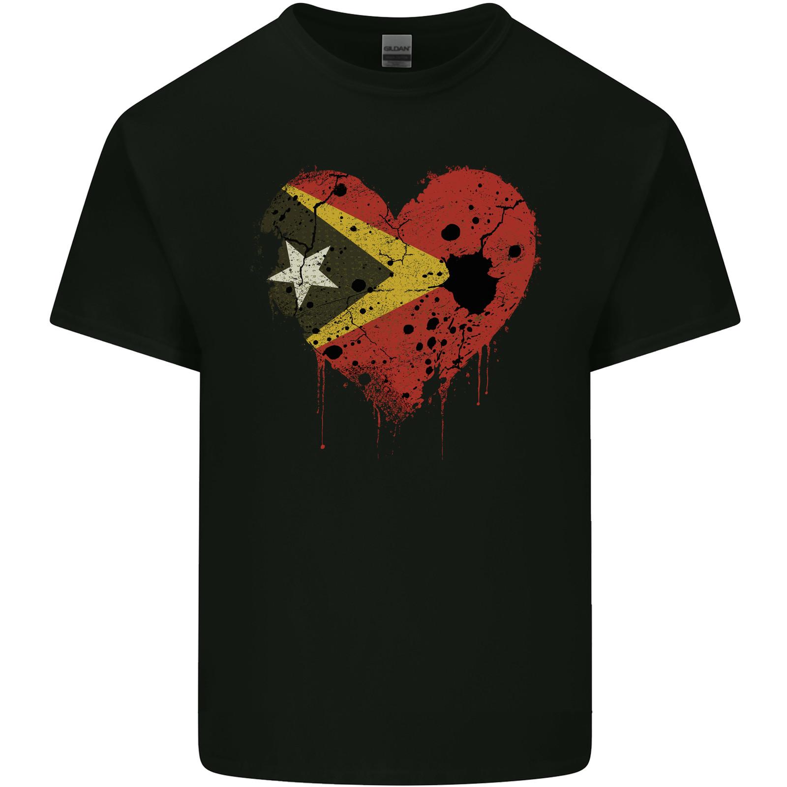 Love East Timor Flag Day Football Mens Cotton T-Shirt Tee Top L
