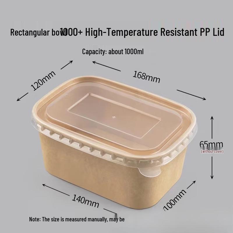 Disposable Plastic Rectangular Takeaway Bowls