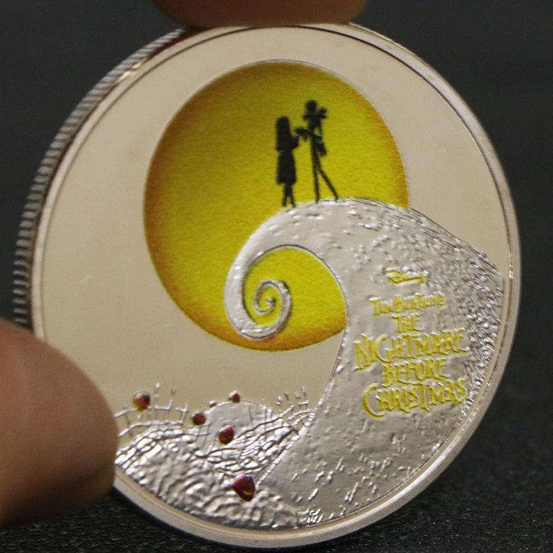 Australian dollar, Halloween, Christmas Eve Horror commemorative coin, Christmas Eve, collectible, colored, Christmas gift, Stocking stuffers