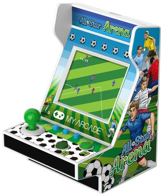 MY ARCADE Arena Pico Player Πλήρως Παίξιμο Φορητή Μίνι Μηχανή Arcade με 107 Ρετρό Χρώματος Οθόνη Μπαταρία Λευκό All-Star - 3,75" Παιχνίδια, 2" Οθόνη,