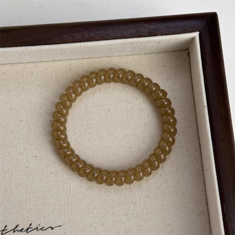 Черная атласная резинка для волос: Высокоэластичная прочная резинка для волос для женщин