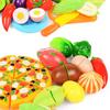 Sale Role Play Educational Gift Baby Toy Pretend Play Food Set Fruits Vegetable Kitchen Playset for Kid's Gift Assembly Game