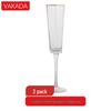 VAKADA Gold Rim Hexagonal Glassware (Set of 2)