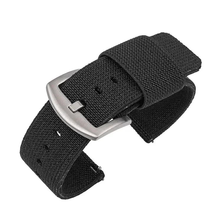 18mm 20mm 22mm 24mm Nylon Watch Band for Seiko Army Military Woven Elastic Strap Quick Release Wristband Men's Sport Watch Bands