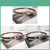 Classic Leather Belt For Women With Vintage Buckle For Jeans And Casual Wear