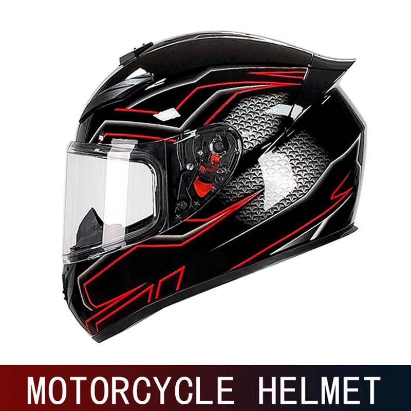 Motorcycle Helmet Motorcycle Full Helmet Racing Kart Summer Anti-fog Sunshade Retro Personality Helmet Safety Helmet