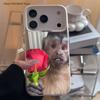 Monkey Sipping C-Caprisun Phone Case For iPhone 17,16,15,14,13,12,11,Pro,XS,Max,Plus,Mini,SE4,E White Matte Shockproof Cover