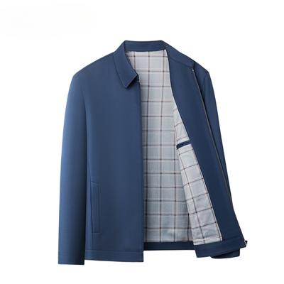 Reversjacke Reißverschluss Business-Jacke Jacke für Männer mittleren Alters Papa-Jacke