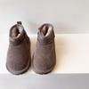 Kids Snow Boots Winter Baby Soft Warm Cotton Shoes with Plush Boys Girls One Suede Boots