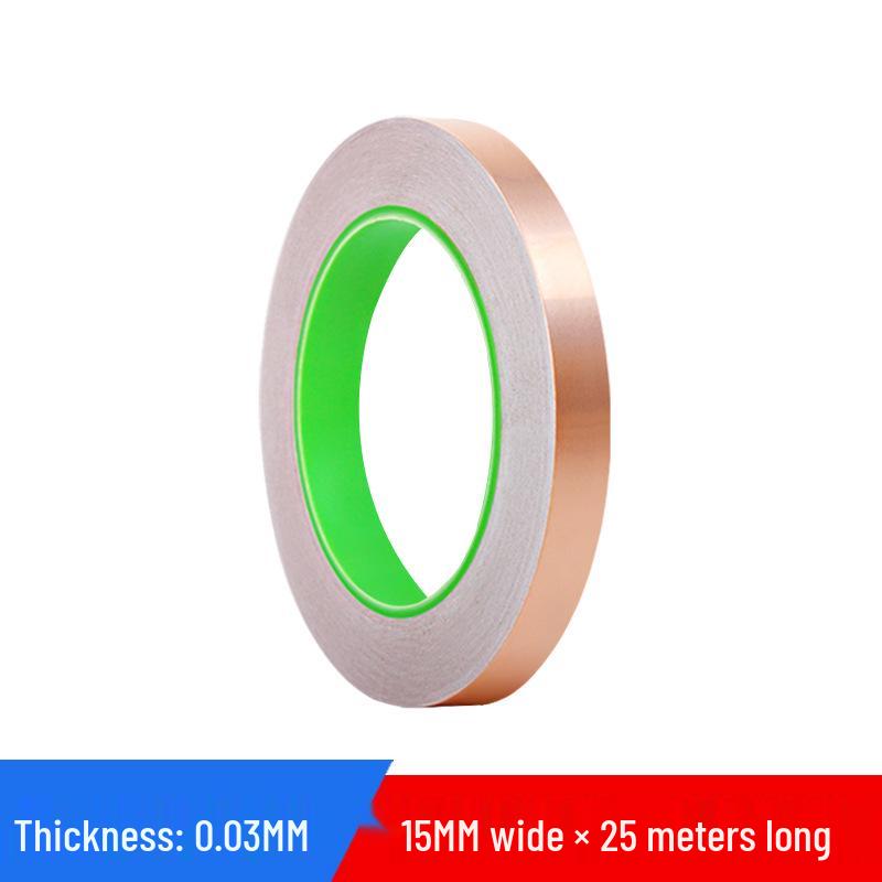 Double-Sided Conductive Copper Tape for Shielding, DIY Circuit Mods, Heat Dissipation, and Temperature Resistance