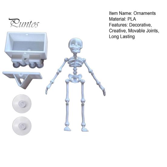 Decorazione Atmosferica per Acquario di Halloween Scheletro Danzante, Scheletro Mobile con Articolazioni Azionato da Bolle, Ornamento Subacqueo Horror, Realistico