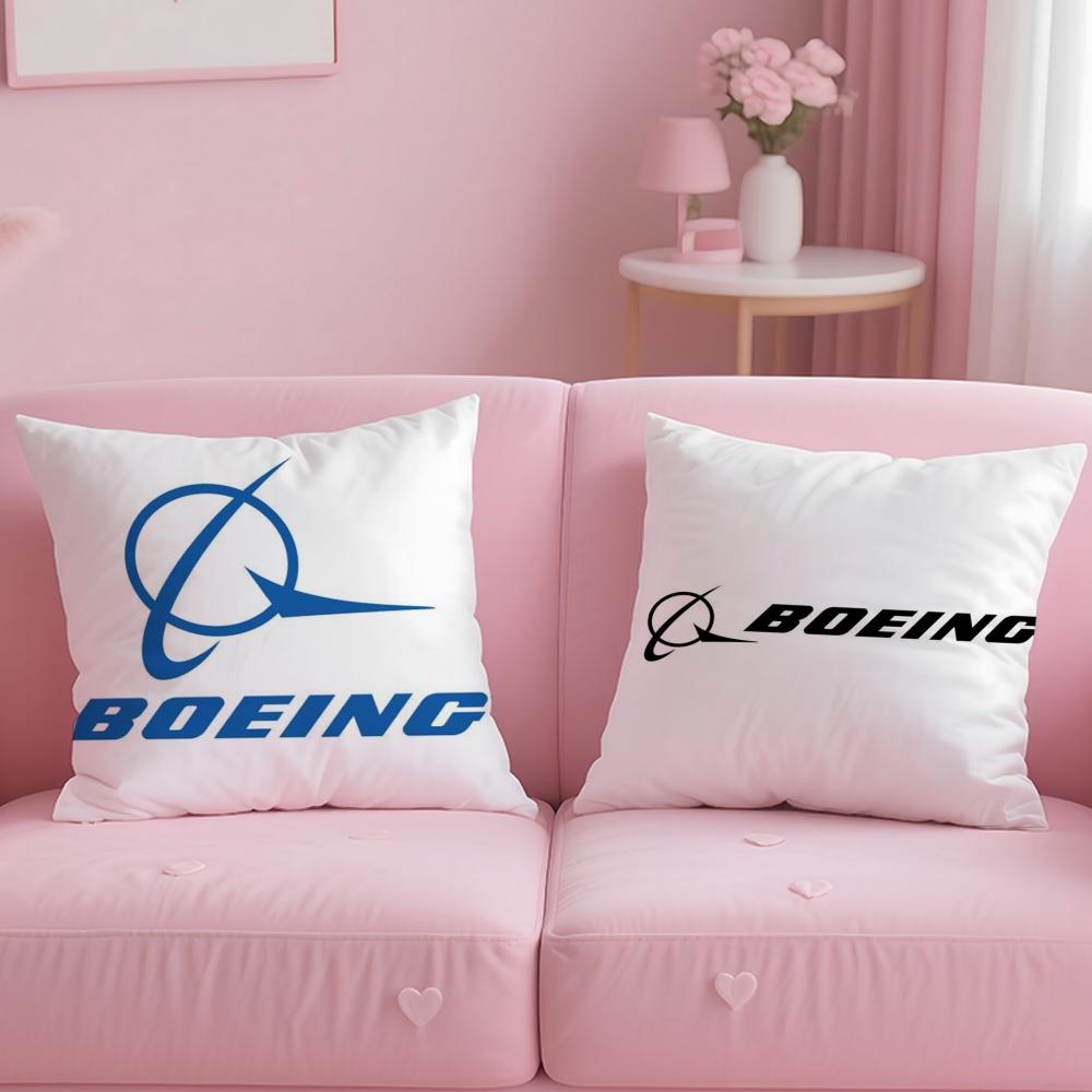 Luxuriöser B-Boeing Kissenbezug Plüschstoff Weich Doppelseitig bedruckt Sofa Warm Winter Zuhause Kindergeschenk Kissenbezug
