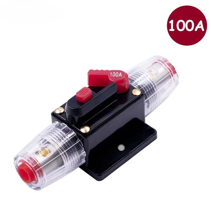 24V 12V 60A/100A Car Battery Fuse Automatic Reset Audio Stereo Amplifier Fuses Overload Protection Adapter Auto Accessories