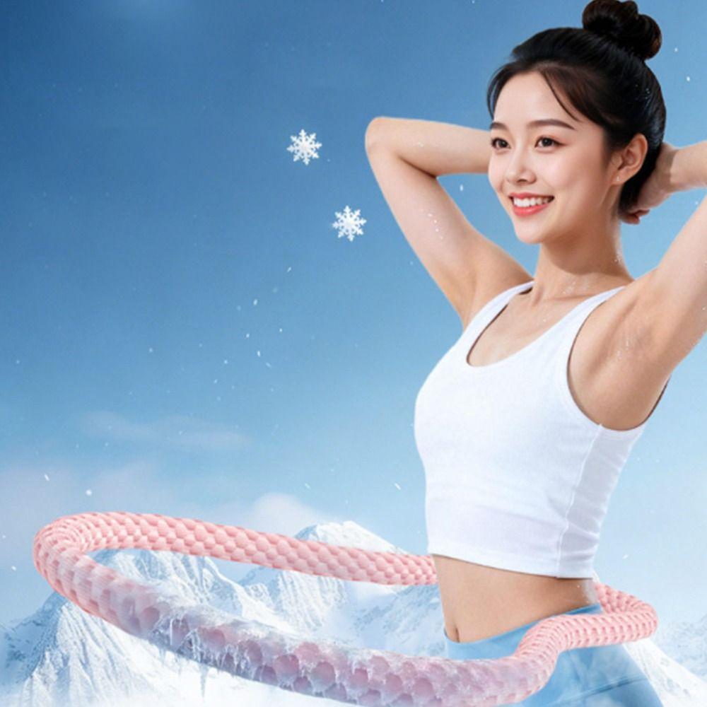 Bounce Spring Fitness Hoop Foldable Fitness Waist Trainer New Spring Tube Yoga Circle  Women