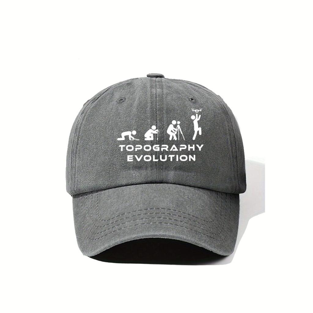 Topography Bold  Inspired Topography Evolution Unisex Lightweight Outdoor Sports Baseball Cap