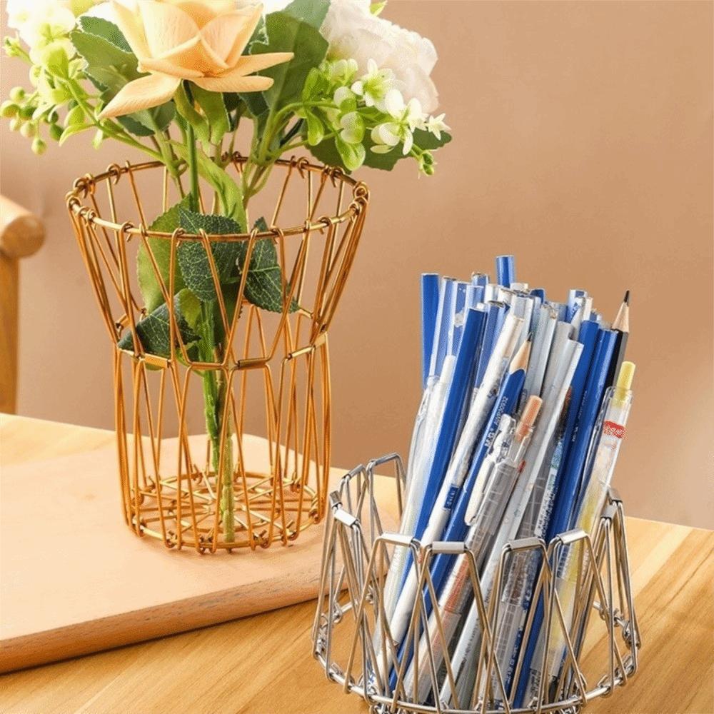 Hollow Structure Candy Dessert Rack Scalable Wire Fruit Basket  Desktop Storage