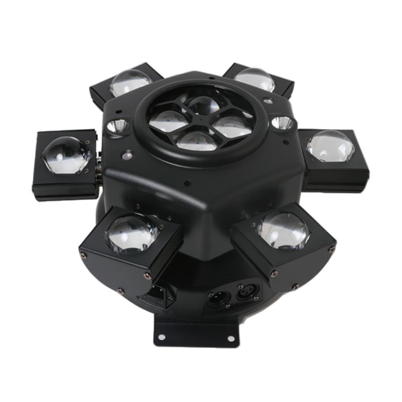 New Style 150W Six Arm Bee Eye Laser Strobe Led Moving Head LightDMX Control For Stage Party Ktv Club Dj Disco