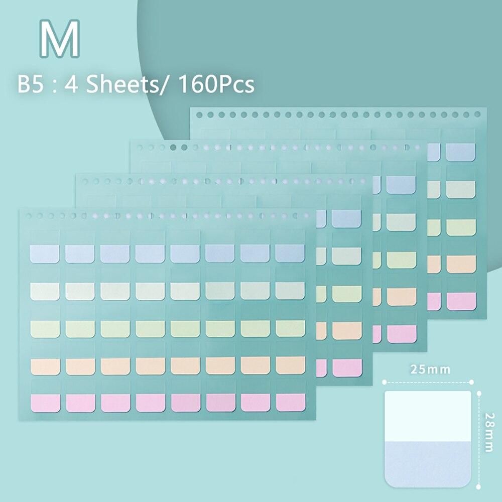 thumbnail image 2 of EAJORN Index Tabs Sticky Notes Tabs Multi-Colored Writable Index Labels Letter Stickers Book Marker For Planner Calendar Folder, 14x19cm/5.51x7.48in 2 of 12