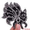 Sun Moon Patch Fox Whale Embroidery Patch Iron On Patches For Clothing Diy Cartoon /Wave Patches For Clothes Jacket Sew Stickers 