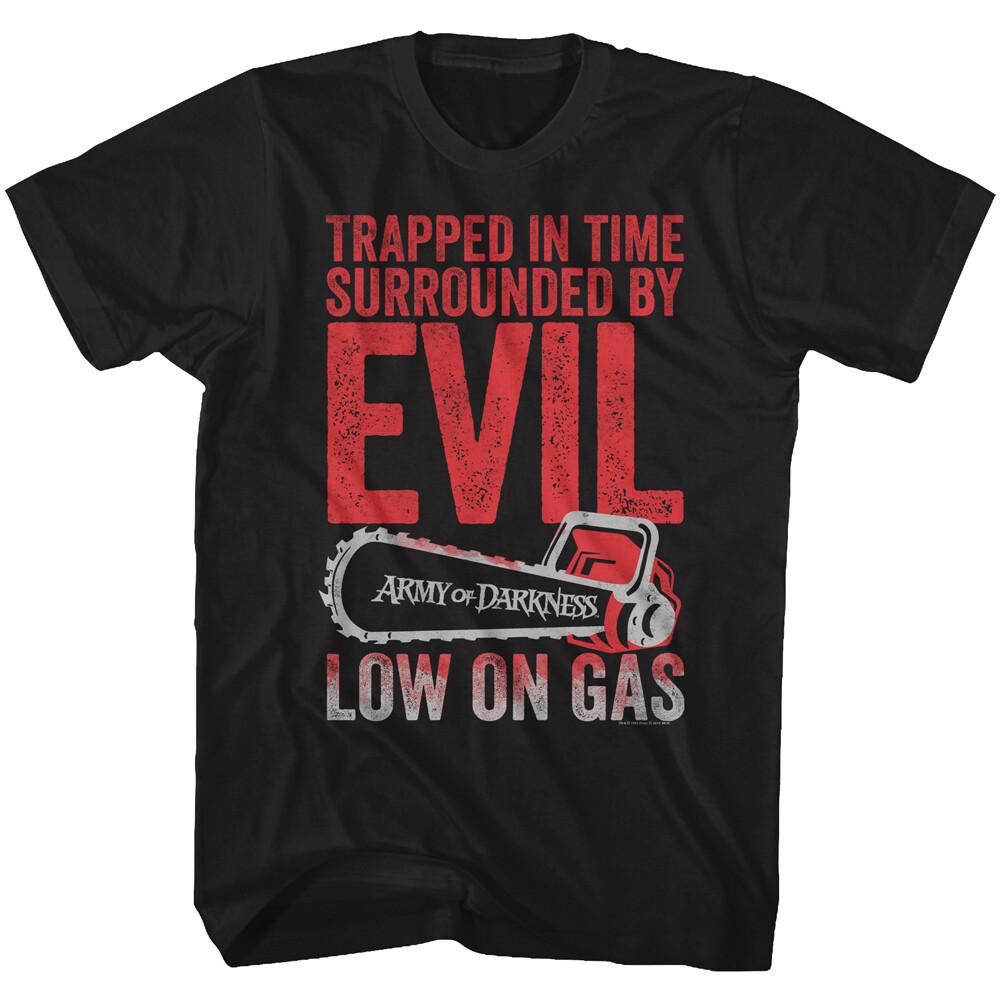 Army Of Darkness Movie Surrounded By Evil Low On Gas Men s T Shirt   Unisex T-Shirt S