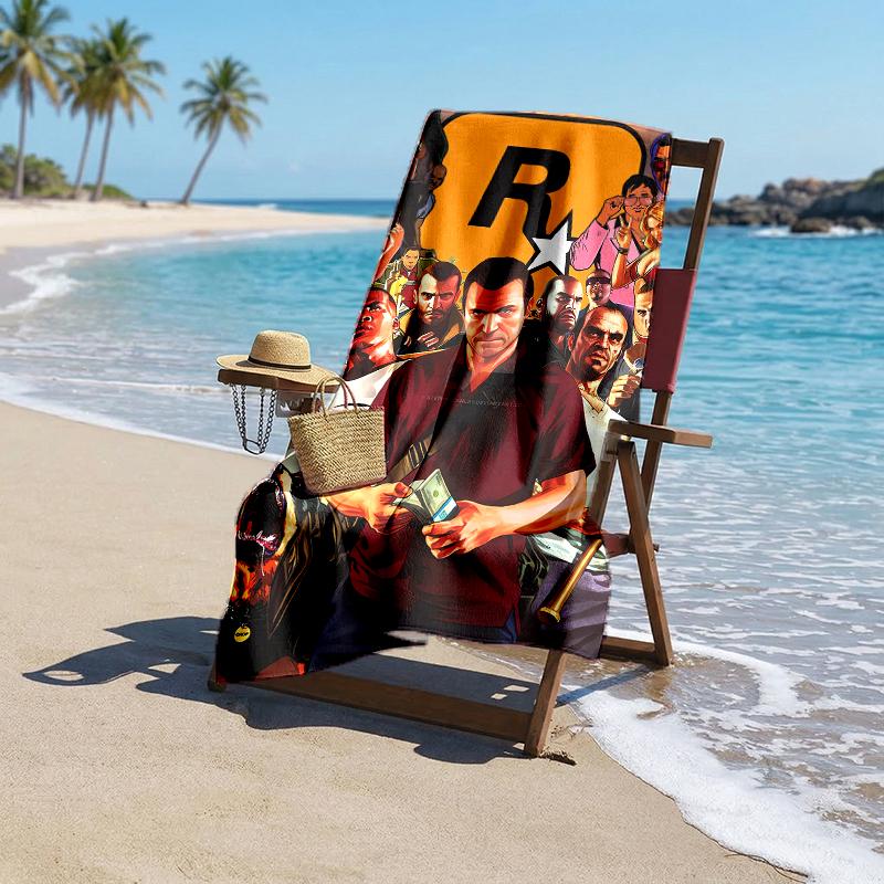 Gta Fashion Beach Towel: Ideal for Summer Adventures Soft, absorbent and quick drying suitable for swimming and bathing