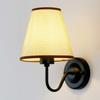 PwwQmm E27 new Retro wall lamp four colors lampshade fabric bedside lamp for bedroom living room decoration lamp