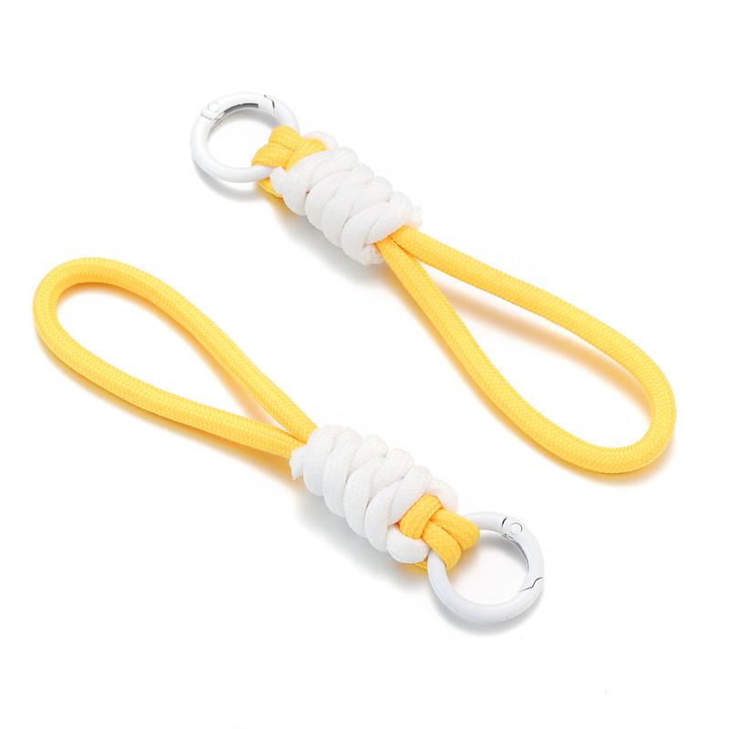 Creative Hand Woven Keychain For Mobile Phone Lanyard Anti Lost Knot Rope Strap Key Ring Men Women Car Key Holder Key Accessory