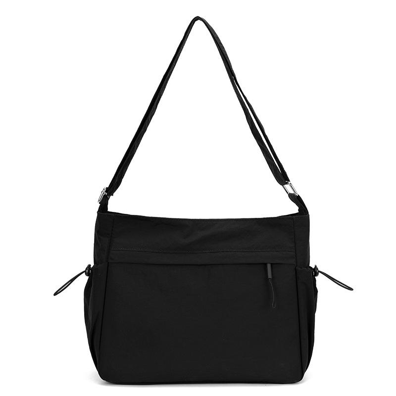 Spring and summer new waterproof nylon cloth messenger bag large capacity lightweight women's shoulder bag light puff series tote bag