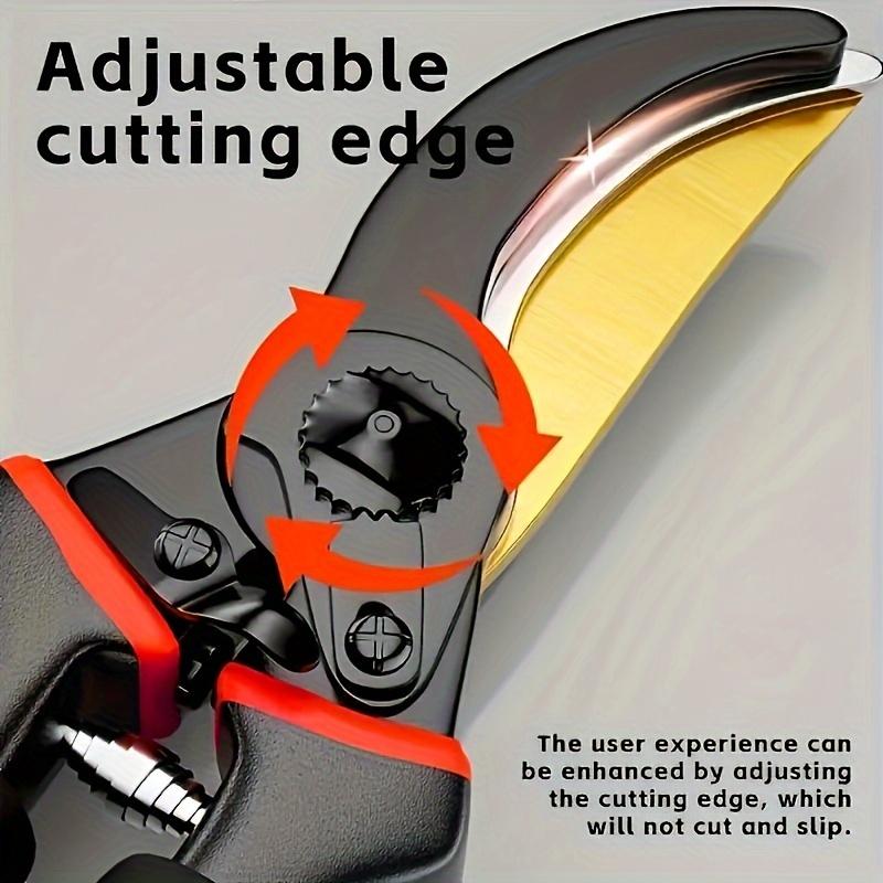 1pc Garden Pruning Shears - Handed Manual Garden Scissors, Ultra-Sharp Alloy Steel Blades, Safety Lock, Non-Slip Grip for Hedge Trimming & Gardening