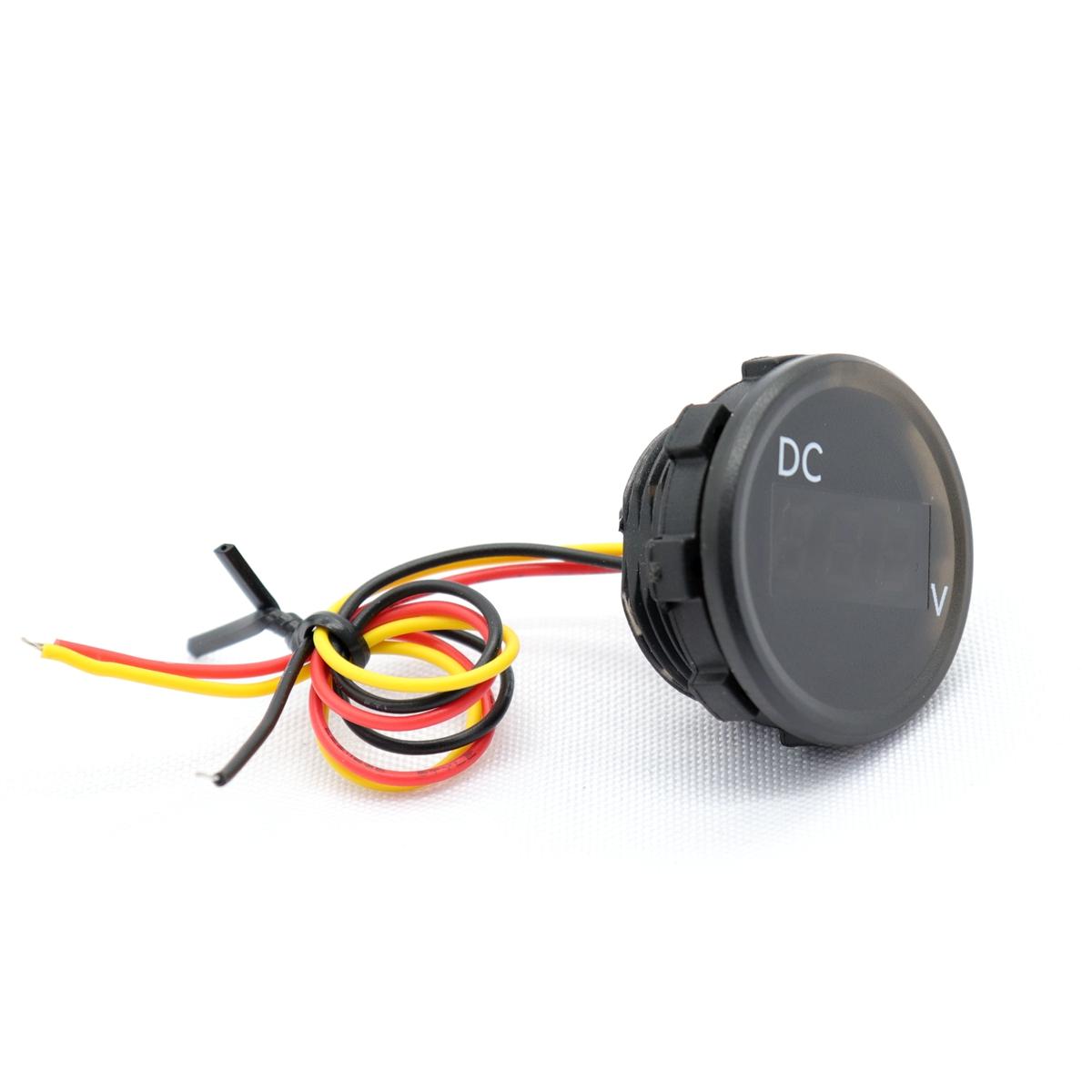 

Retrofit Voltmeter 0-100V Waterproof Car Boat Volt Meters Universal LED Display Gauges Car Accessories 12V 24V чорний