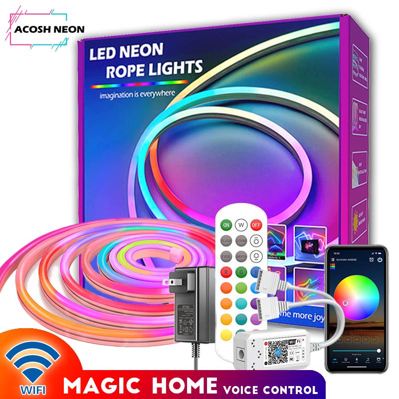 Tuya Wifi RGB  Led Light Strips Multicolor Illumination1-10M/32.8F  Music Sync Home Decoration/Gaming Room Ambience