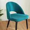 1/2/4/6Pc Curved Chair Cover Hollow Back Jacquard Arc Armchair Covers Dining Chair Covers Spandex Home Bar Hotel House De Chaise