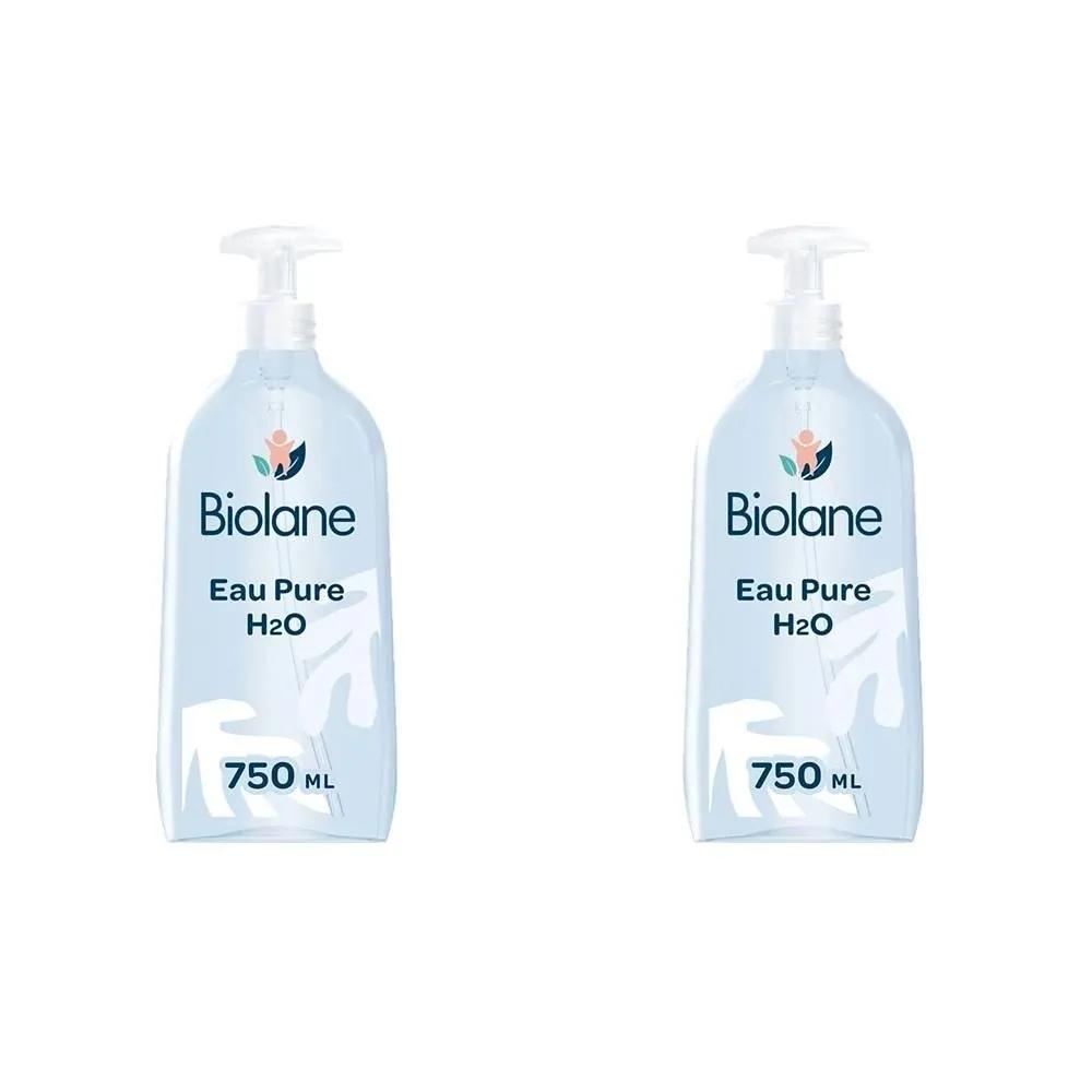 BIOLANE Pure Water H2O No-Rinse Cleanser 750ml 2-Pack