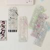 Girls Transparent Glitter Photo Card Holder Student Cartoon Star Design Long Style Photo Booth Strip Display Sleeves