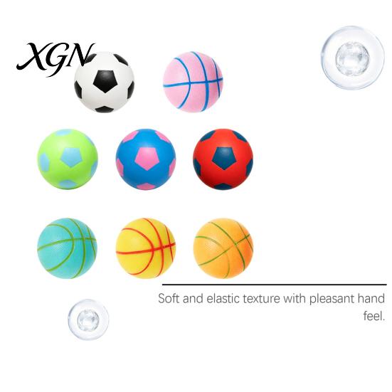 TPR-Material Stressball Fußball Basketball, Fidget Quetschball für Erwachsene Kinder, Weiche Dekompression Angstlinderung, Party Geburtstagsgeschenk Sensorisch