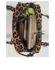 Leopard Print Retro Studded Bowling Bag - Women's 2025 Shoulder Handbag
