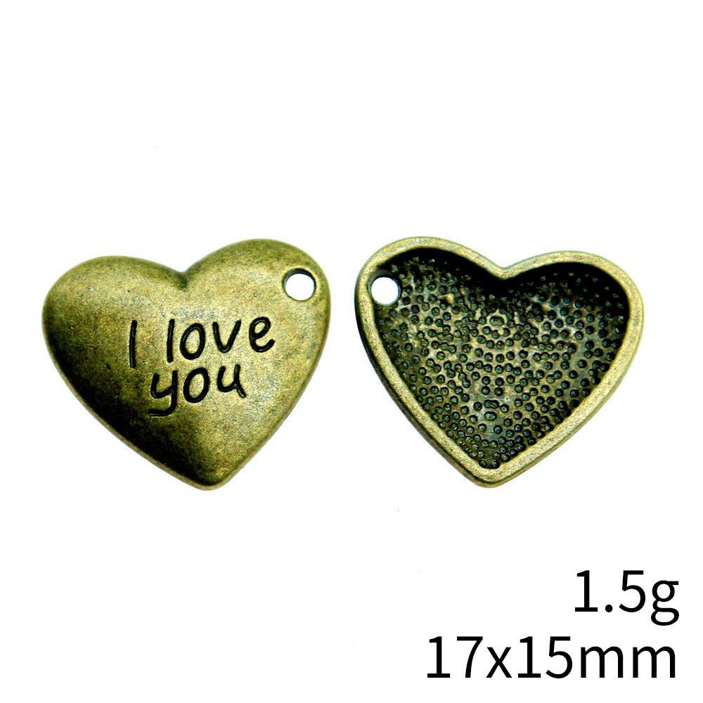 Valentine's Day Charm Phone Love Heart Tags Best Friends Charms Pendant Art Supplies Craft Pendants