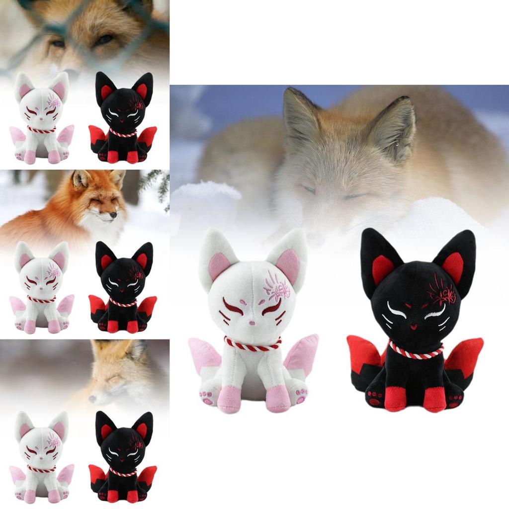 Adorable Plush Fox Toy Cute Cartoon Animal Stuffed Doll With Soft Pp Cotton Filling