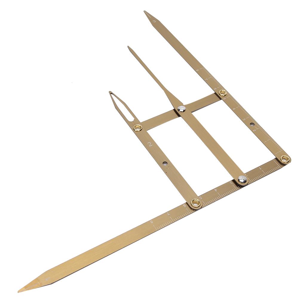 Microblading Tattoo Eyebrow Ruler Golden Ratio Makeup Symmetrical Tool AccessoryGold
