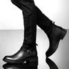 New High Quality Genuine Leather Mens Boots Luxury Men Casual Shoes Fashion Plush Ankle Boots For Men Winter Man Shoes With Fur