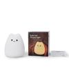1PC Luz Noturna de Gato Fofo Para Bebê Crianças Desenho Animado 7 Cores Lâmpada de Dormir de Silicone Sensor de Toque Lâmpada de Mesa Para Decoração de Casa Quarto